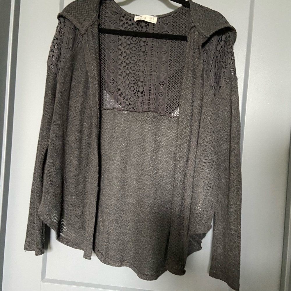 Hollister | gray Knit cardigan